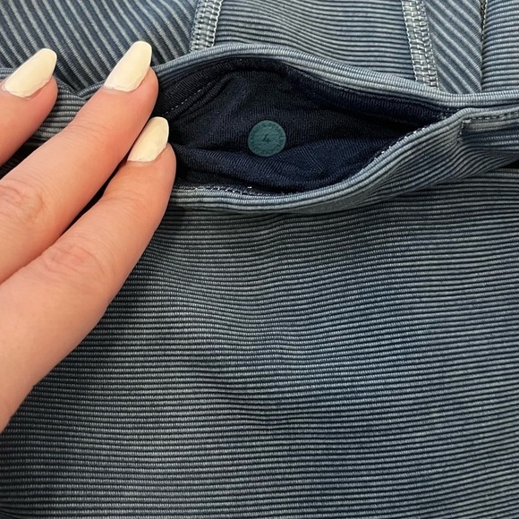 Lululemon Wunder Under High Rise Leggings Pants Tights Snow Washed Ribbed size 4 - Picture 12 of 12